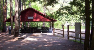 Area 1 pavilion with its own beach