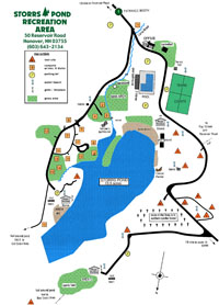 Storrs Pond Area Map